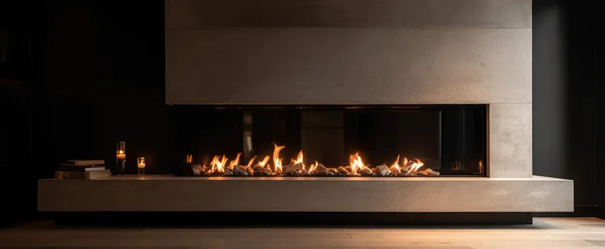 Gas Fireplace Ember Bed Design Services in Clearlake, California