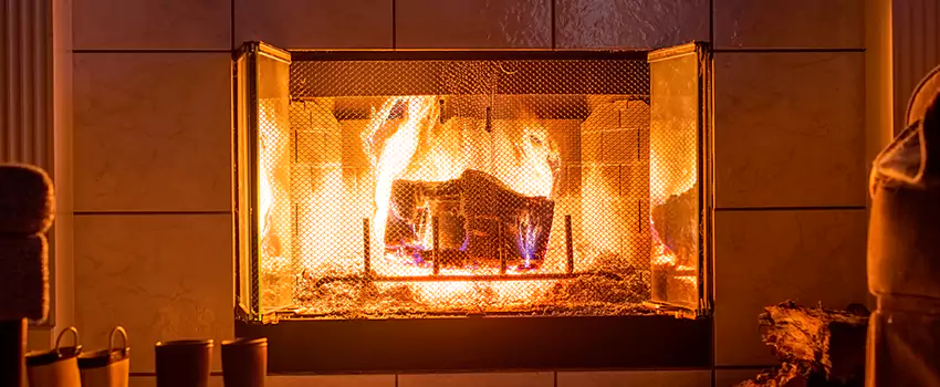 Mendota Hearth Landscape Fireplace Installation in Clearlake, California