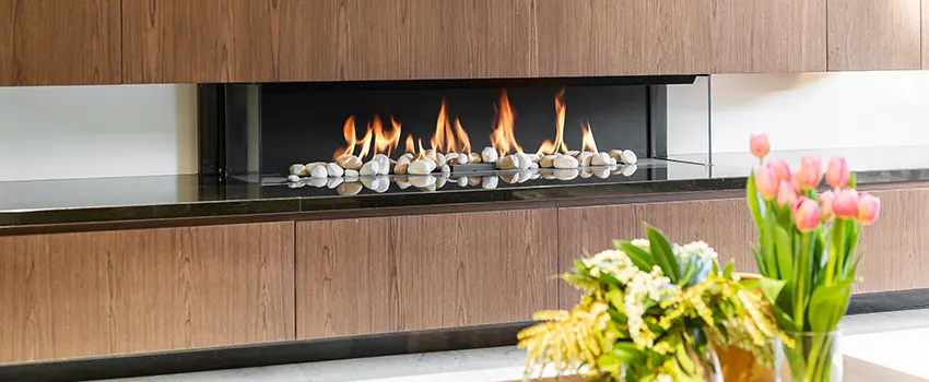 Double-height Fireplace Design Refurbishment in Clearlake, California